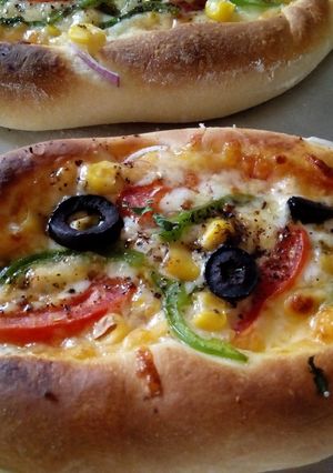 A picture of Pizza Boats#Bakingcontest.