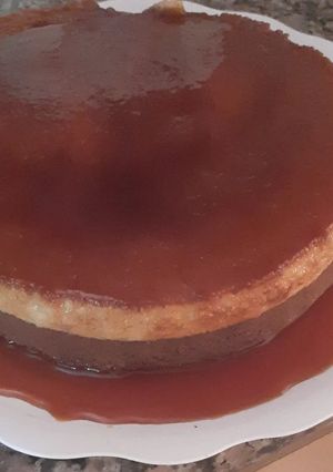 Una foto de Torta imposible o chocoflan SIN TACC