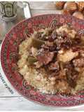 Ternera con verduras y cuscús