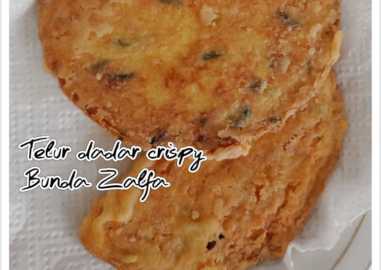 Resep Tahu Telur geprek (telur dadar crispy), Lezat
