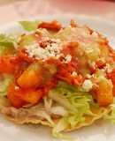 Tostadas de carne deshebrada