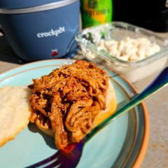 A picture of Pulled Pork For Electric Lunch Box.