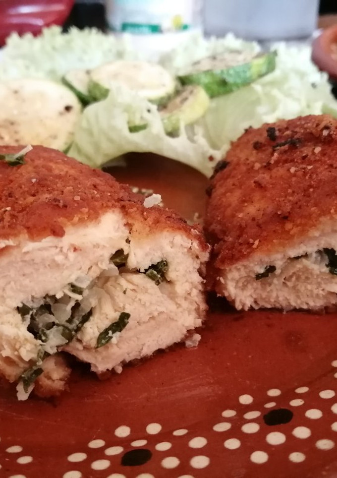 Una foto de Pechugas rellenas