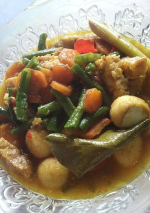 Foto resep Gulai kacang & Telor puyuh