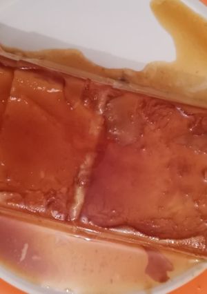 Una foto de Flan de turrón Thermomix