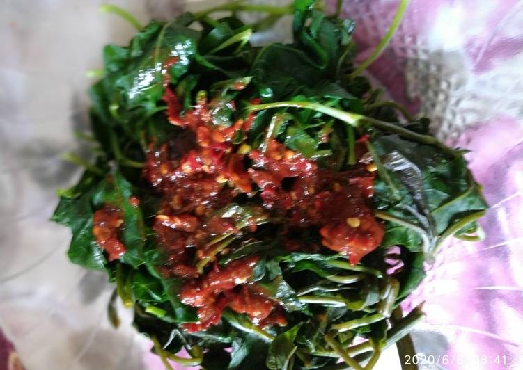 Resep Sayur ijo Sambel gula asem, Bisa Manjain Lidah