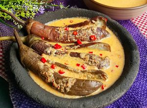 Foto resep Pecak Terong Ungu Kuah Santan