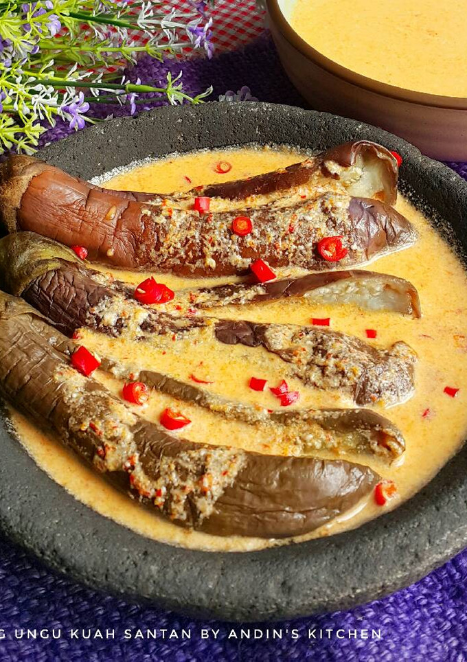 Foto resep Pecak Terong Ungu Kuah Santan