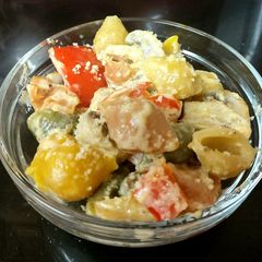 My Mushroom Pasta Dish in a Cheese Sauce 😀 A picture of My Mushroom Pasta Dish in a Cheese Sauce 😀.