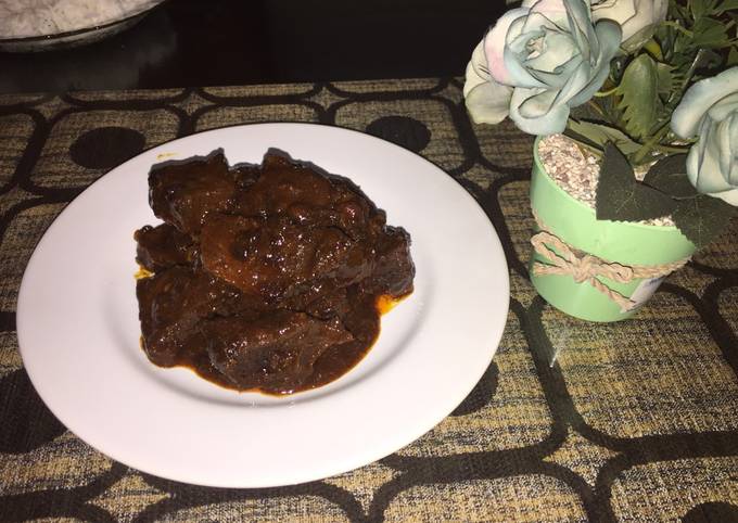 Rendang daging Pedas Indofood Ala ummisafa