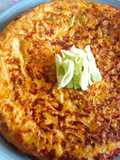 Tortilla de repollo y zanahoria