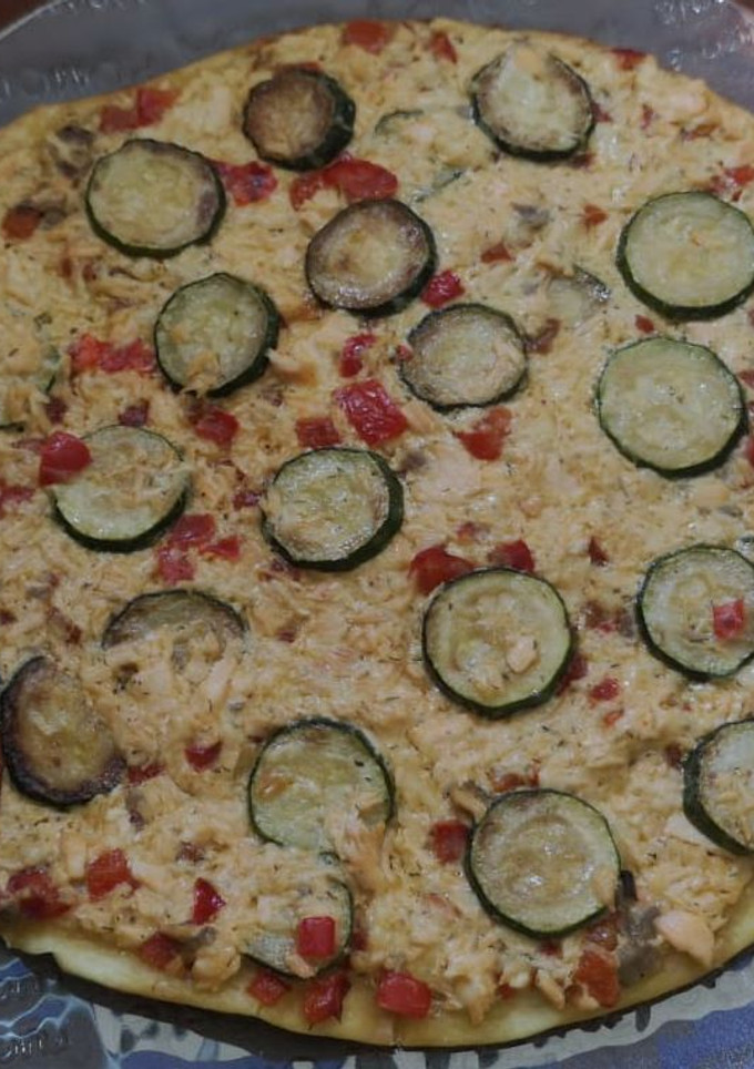 Una foto de Pizza tierra y mar