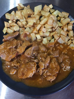 Una foto de Pollo con galletas María