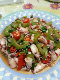 Foto resep Oseng pare+cumi kering pedas
