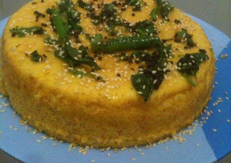 Recipe of Homemade Instant Dhokla