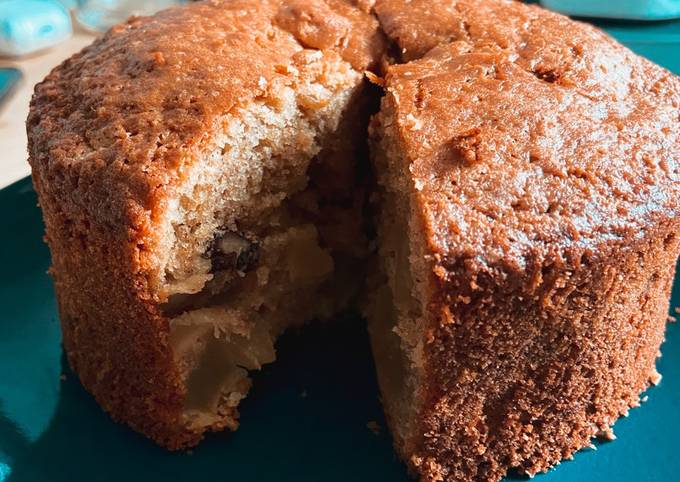 Gateau d’antan aux pommes et aux noix