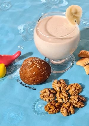 عکسی از دستور 🍀شیر موز بیسکوئیتی🍀