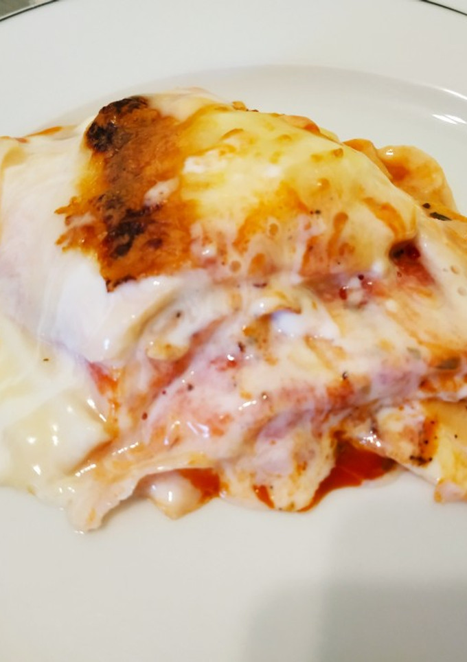 Una foto de Lasaña de pavo y queso