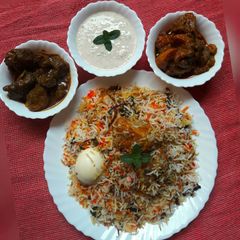 A picture of Kolkata's Special Biryani.