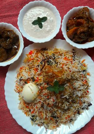A picture of Kolkata's Special Biryani.