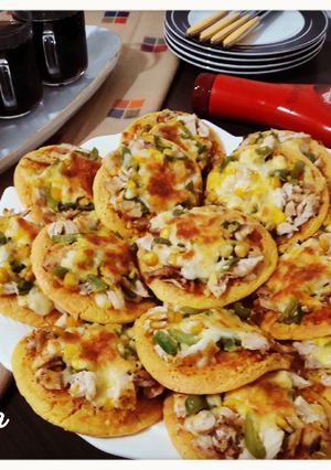 عکسی از دستور مینی پنکیک پیتزایی🍕🍕🍕