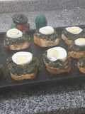 Canapés de espinaca