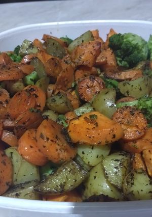 Una foto de Verduras asadas de otoño