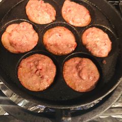 A picture of Beetroot paniyaram.