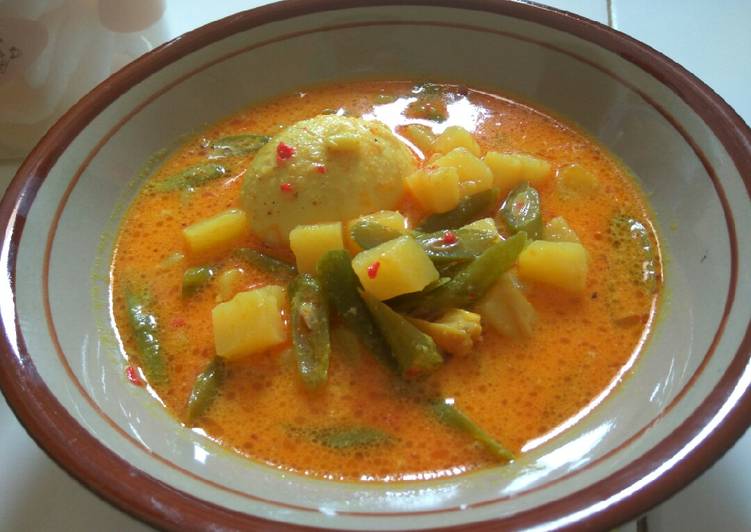 Gulai kentang buncis telur