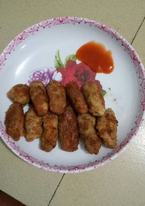 Hình của món Thịt băm cà rốt chiên giòn.