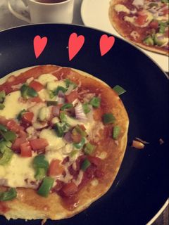 صورة لوصفة بيتزا سائله🍕🍕