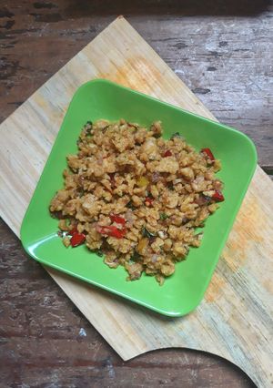 Foto resep Orak Arik Telur dan Oat Ala Ewo - Dish Simpel Anak Kosan