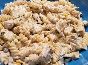 A picture of dill pasta salad