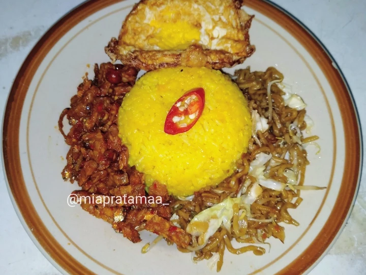 Cara Gampang Membikin Resep  Nasi Kuning Magicom Praktis yang Lezat Sekali, Enak