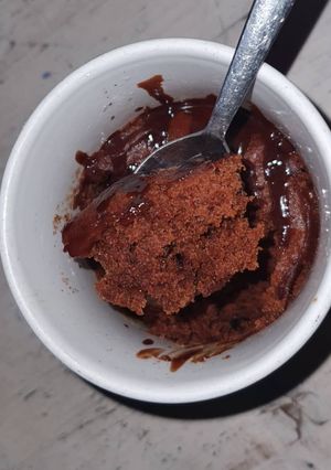 A picture of 5 minute Chocolate mug cake (Eggless).