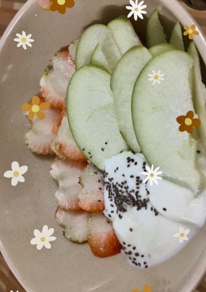 Hình của món Sữa chua trái cây.