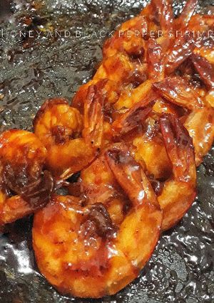 Foto resep Udang Bakar Madu Lada Hitam