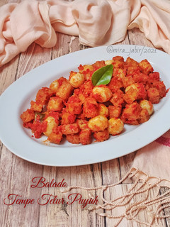 Foto resep Balado Tempe Telur Puyuh