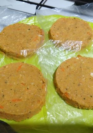 Una foto de Hamburguesas de garbanzos