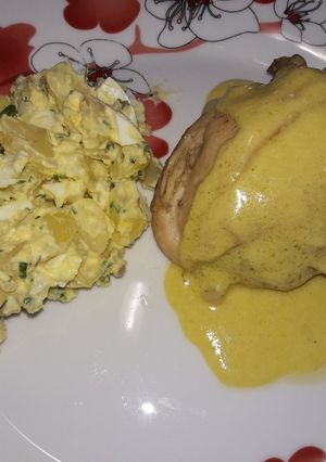 Una foto de Pollo con salsa de Mostaza