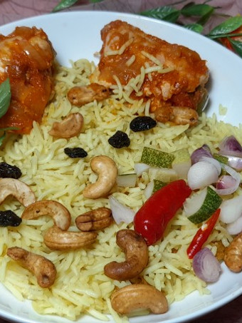Cara Memasak Nasi Biryani masak rice cooker dengan chicken rolls Praktis