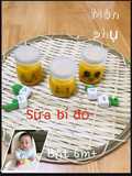 Sữa bí đỏ cho bé từ 6m