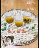 Sữa bí đỏ cho bé từ 6m