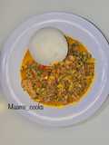 Tuwo with moringa soup