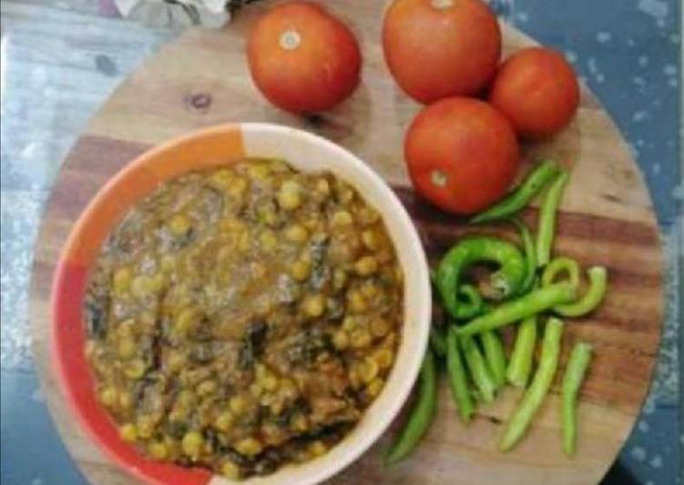 My Daughter love Hyderabadi Chukka Gosht/Green Sorrel Mutton Curry