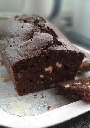 Una foto de Budín de cacao amargo y naranja