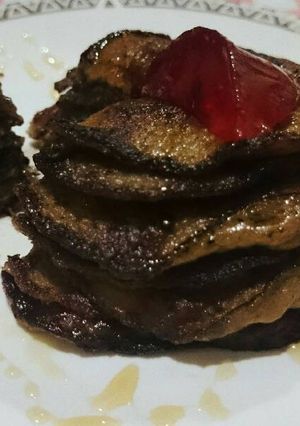 Foto resep pancake banana