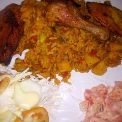 A picture of Special jollof rice...#jollof rice contest#.