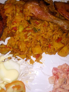 A picture of Special jollof rice...#jollof rice contest#.