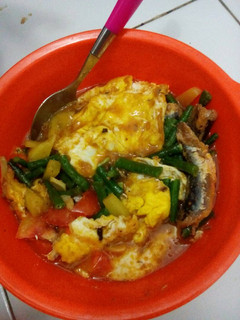 Foto resep Ikan sarden + telur ceplok, kacang panjang, kentang